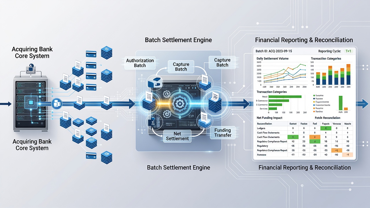 Financial reporting dashboards tracking settlement cycle impacts on vendor accounts