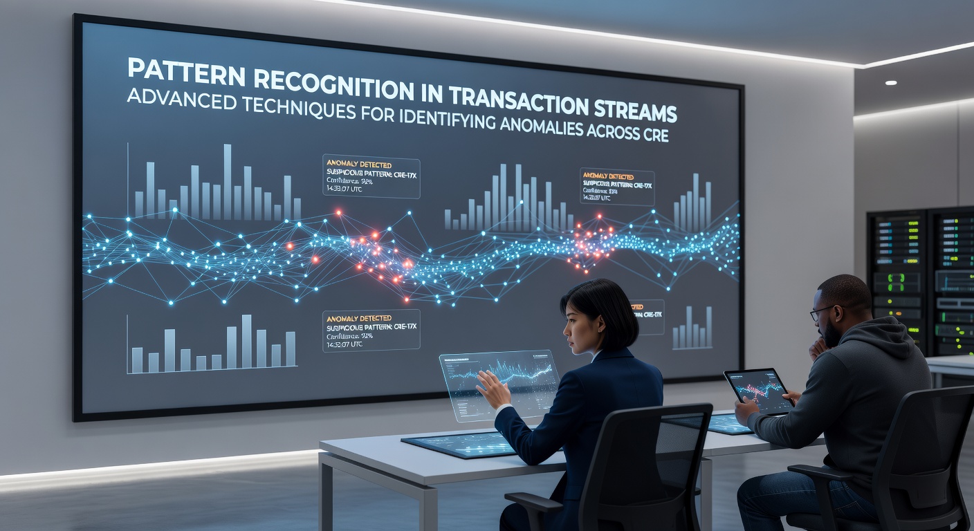 Diagram showing anomaly detection workflow in real-time credit card streams