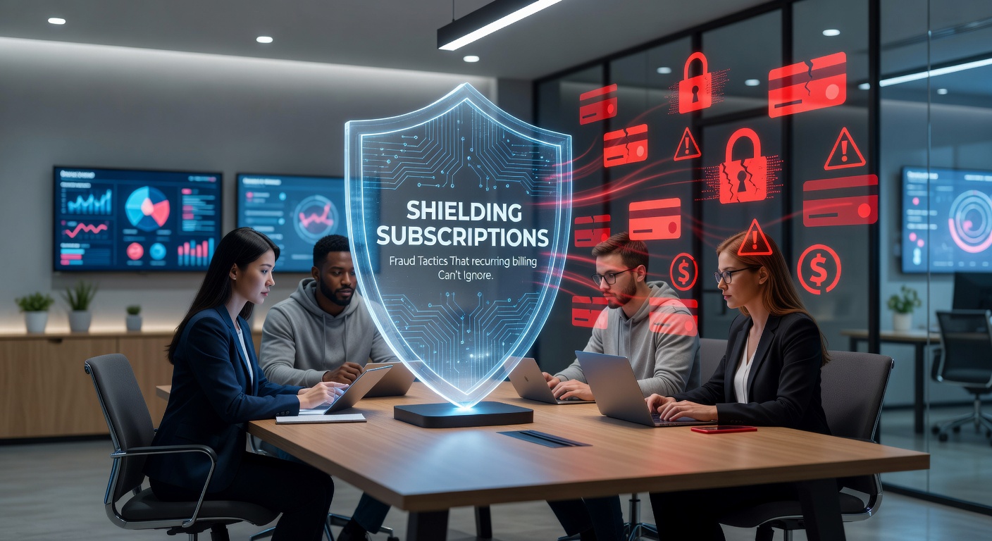 Graph illustrating rising fraud rates in subscription payments with protective strategies overlaid